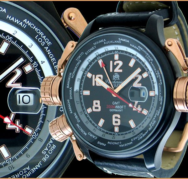 Tauchmeister1937 T0184 XXL-Pilot «World-Tour» Watch 1