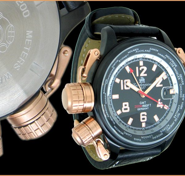 Tauchmeister1937 T0184 XXL-Pilot «World-Tour» Watch 3